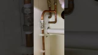 Undersink copper soldiering by electrician  tradetools diy plumbing [upl. by Klusek505]