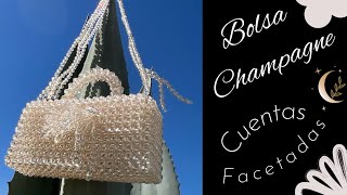 Bolsa de Cuentas Champagne  ✨1✨ Beadedbag  Diy  hecho a mano  carteras  bolso [upl. by Phina]