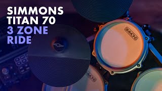 What Can You Do With 3 Zones In 1 Ride Cymbal Simmons Titan 70 Electronic Drums  Ride Cymbal [upl. by Laural490]