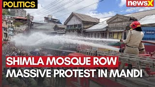 Shimla Mosque Row  Massive Protest In Mandi  NewsX [upl. by Hadik]