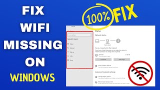 Fix WiFi Not Showing in Settings On Windows  windows  wifi [upl. by Alliber]