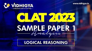 CLAT 2023  Sample Paper 1  Critical Reasoning Analysis by Jyoti Maam Faculty Vidhigya [upl. by Akimed]