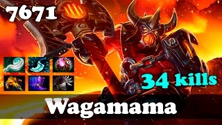 Wagamama Axe 34 KILLS  7671 MMR Dota 2 [upl. by Terrence982]