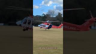 HEMS taking off from Seville oval [upl. by Daniell]