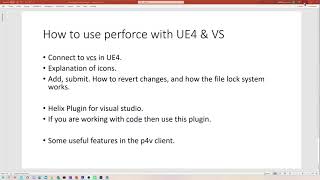 How to Use Perforce in the UE4 Editor and Visual Studio [upl. by Shipley]