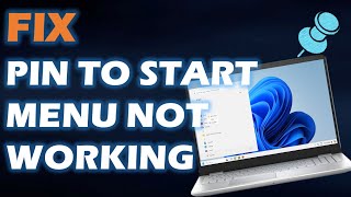 Solution Windows 11 quotPin To Start Menu Not Workingquot [upl. by Ulrikaumeko]