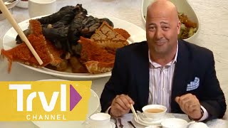 Eating StirFried Starfish in Guangzhou  Bizarre Foods with Andrew Zimmern  Travel Channel [upl. by Magee]