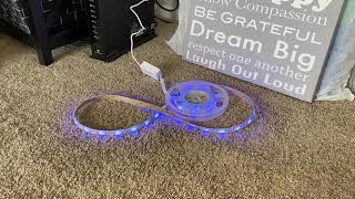 Echo Dot Merkury Smart LED Light Strip Test 1 [upl. by Granoff]