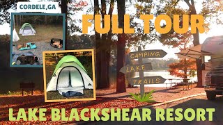 CAMPING AT LAKE BLACKSHEAR RESORT amp GOLF CLUB IN GEORGIA VETERANS MEMORIAL STATE PARK  FULL TOUR [upl. by Aiouqahs]