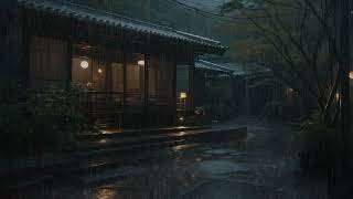 Rain Sounds For Sleeping 10 Hours Nonstop  Heavy Rain Sounds On Hanok Roof [upl. by Andaira]