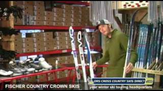 Fischer Country Crown Nordic Skis Review Video by ORS Cross Country Skis Direct [upl. by Eustace719]