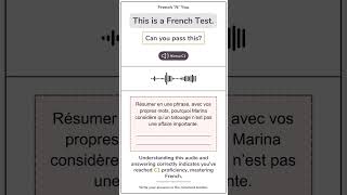 DALF C1 French Listening Test3 dalfc1 frenchnyou french frenchlistening practice [upl. by Allenaj]