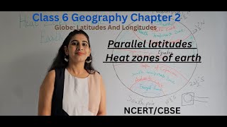 Parallel latitudes and heat zones of earth। Class 6 Geography Ch 2। GlobeLatitudes And Longitudes। [upl. by Aerised]