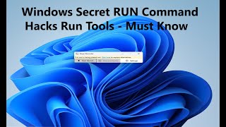 Windows Secret RUN Command  Hacks Windows Run Tools  Must Know [upl. by Malanie707]