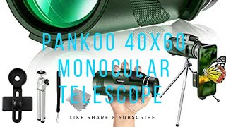 Pankoo 40X60 Monocular Telescope shorts [upl. by Nadual]