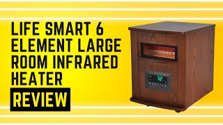 LIFE SMART 6 Element Large Room Infrared Quartz Heater Review Pros amp Cons Explained [upl. by Ativad]