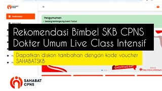 Bimbel SKB CPNS Dokter Umum Live Class 10X Pertemuan di Sahabat CPNS [upl. by Guy]