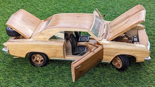 Wood Car  Chevrolet Chevelle 1978  Awesome Woodcraft [upl. by Seyer]