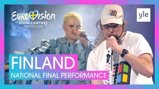 Windows95man  No Rules  Finland 🇫🇮  National Final Performance  Eurovision 2024 [upl. by Hagile]