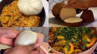 POUNDED YAM AND EGUSI SOUP  DIARYOFAKITCHENLOVER [upl. by Monti]