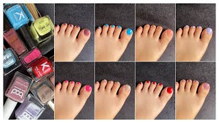 My top 10 toe nail paint colours recommendations  Trending toes 2024 [upl. by Boynton]