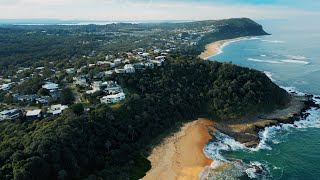 Wamberal Beach Australia 4K Drone footage [upl. by Boylston965]