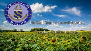 Harford County Council  October 15 2024 [upl. by Winni166]