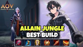 RoV  ALLAIN JUNGLE BEST BUILD  ARENA OF VALOR [upl. by Yxel]