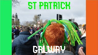 ST PATRICK 032023 El desfile de ST Patrick en Galway [upl. by Saqaw]