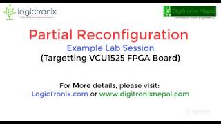 Partial Reconfiguration with Xilinx VIVADO toolAn Example Design [upl. by Hubie171]