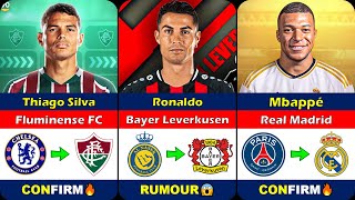 New CONFIRMED and RUMOUR Summer Transfers News 2024 🤪🔥 FT Ronaldo Mbappe Thiago [upl. by Abbotsen]