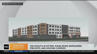 The outlets in Kittery Maine being demolished for hotel and housing complex [upl. by Kosel]