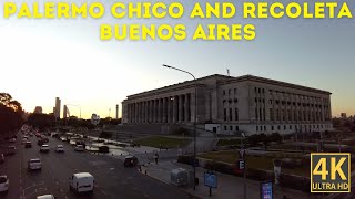 Palermo Chico and Recoleta Buenos Aires Argentina Virtual WalkingTour 4K [upl. by Rekyr593]