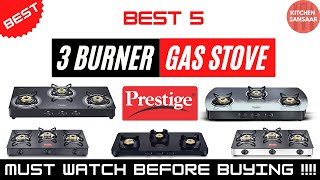 Best Prestige 3 Burner Gas Stove in India 2021  Prestigegasstove  GadgetsSansaar [upl. by Dimitri]