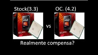 FX8300 STOCK VS OVERCLOCK  VALE A PENA FAZER OVERCLOCK [upl. by Netneuq]