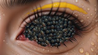 ASMR EyeBall Treatment Animation  ASMR Remove Dirty Maggots from Eye  Deep Cleaning Animation [upl. by Llecrad322]