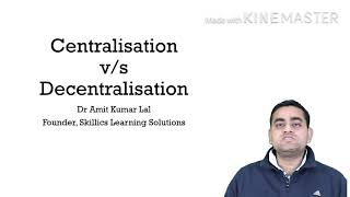 Blockchain Tutorial In Tamil  Decentralized Vs centralized networks  Part 2 [upl. by Meelas827]