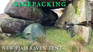 BIKEPACKING  Fjallraven Abisko Friluft 2 Tent  WILD CAMPING SOLO  YORKSHIRE DALES UK [upl. by Bohon634]