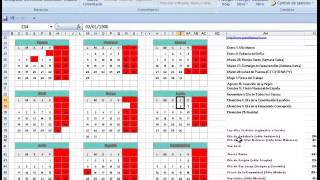 calendario 2016 en excel gratis calendario anual 2016 en excel gratis con festivos [upl. by Enilec682]