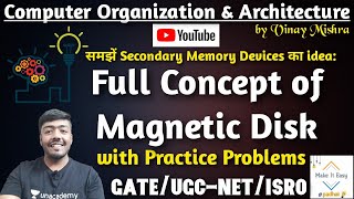 Computer Organization 20 Concept of Disk  Secondary Memory  Practice Problems [upl. by Sheppard]