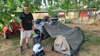 The Goose  Wingman of the road  Motorcycle Tent System ⛺️ [upl. by Gib]