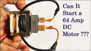 How to Make DC Transformer DIY  Run DC motor on High Current [upl. by Assira]