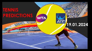 Tennis Predictions TodayATP Australia OpenWTA Australia OpenTennis Betting TipsTennis Preview [upl. by Margit825]