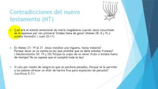 Contradicciones del nuevo testamento [upl. by Nivlac]