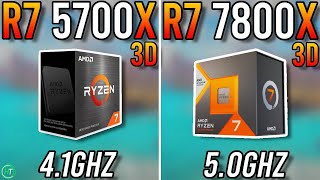 Ryzen 7 5700X3D vs Ryzen 7 7800X3D  1080p1440p4K [upl. by Enawd]