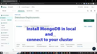 How to install MongoDB Compass local and connect to your cluster Update 2023 [upl. by Strohl720]