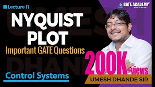 Nyquist Plot  Important GATE Questions  Control Systems [upl. by Anasus280]