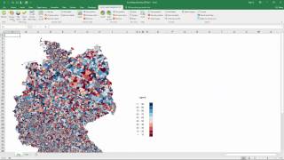 Excel Karte Deutschland Postleitzahlen  Die Analyse mit 5stelligen PLZ [upl. by Cosetta]