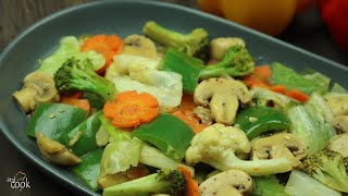 থাই স্টাইল ভেজিটেবল রেসিপি । Thai Style Saute Vegetable Recipe Bangla। Vegetable Saute Recipe [upl. by Vani]