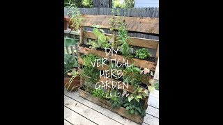 DIY Vertical Herb Garden Pallet [upl. by Enellij]